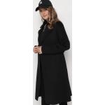 Przecenione Czarne Płaszcze z paskiem damskie w rozmiarze XL 