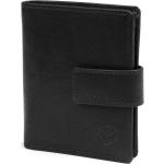 Czarny skórzany kompaktowy portfel RFID Montreal