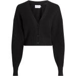 Czarne Swetry z dekoltem w serek damskie eleganckie z dekoltem w serek marki Calvin Klein w rozmiarze M 