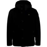 Czarne Płaszcze zimowe męskie eleganckie z wiskozy marki BLAUER w rozmiarze XL 
