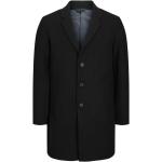 Czarne Płaszcze zimowe męskie eleganckie marki Jack & Jones w rozmiarze XL 