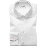 Białe Koszule typu slim męskie do prania w pralce bawełniane marki ETON w rozmiarze XL 