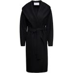 Czarne Płaszcze wełniane damskie eleganckie wełniane marki Harris Wharf London w rozmiarze M 