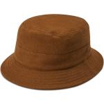 Ciemnobrązowe Letnie kapelusze męskie eleganckie marki Fawler 