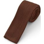 Czekoladowe Krawaty męskie 