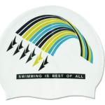 Białe Czepki pływackie silikonowe marki spurt 