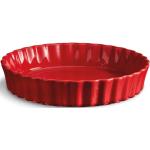 Czerwone Formy do pieczenia żaroodporne gładkie ceramiczne marki Emile Henry 
