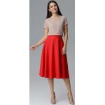 Czerwone Spódnice midi damskie marki Figl w rozmiarze L 