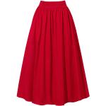 Czerwone Spódnice midi damskie eleganckie marki Kasia Miciak design 