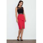 Czerwone Spódnice midi damskie z wiskozy marki Figl w rozmiarze XL 