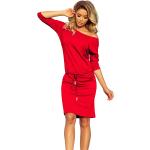 Czerwone Sukienki damskie sportowe z elastanu marki Numoco w rozmiarze XS 