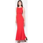 Czerwone Sukienki wieczorowe damskie z wiskozy maxi marki venaton w rozmiarze XL 