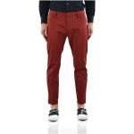 Czerwone Spodnie typu chinos męskie bawełniane marki D'squared2 w rozmiarze L 