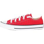 Czerwone Niskie sneakersy dla chłopców amortyzujące w stylu casual płócienne na jesień marki Converse Chuck Taylor w rozmiarze 34 