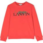 Czerwone Swetry dziecięce dla chłopców eleganckie marki LANVIN 
