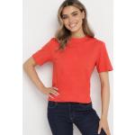 Przecenione Czerwone Koszulki damskie z krótkimi rękawami w rozmiarze XL 