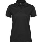 Czarne Koszulki reprezentacji damskie z certyfikatem Oeko-Tex z krótkimi rękawami z poliestru w rozmiarze XL 
