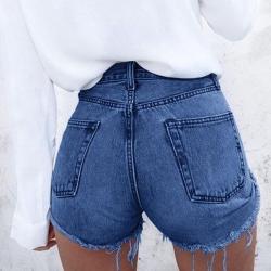 Damskie letnie spodenki jeansowe Kieszenie Casual Stretch Slim Fit Jeans Krótkie spodnie Plus rozmiar