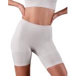 Przecenione Białe Krótkie spodnie damskie z certyfikatem Oeko-Tex marki luigi di focenza w rozmiarze XL 