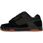 Czarne Sneakersy sznurowane męskie skaterskie z nubuku marki DC Shoes w rozmiarze 42,5 