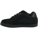 Czarne Buty skórzane męskie w stylu wojskowym z nubuku marki DC Shoes Net w rozmiarze 39 