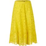Żółte Spódnice midi damskie przezroczyste marki Marc Cain w rozmiarze M 
