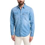 Niebieskie Koszule z długim rękawem z długimi rękawami w stylu casual bawełniane marki LEVI´S w rozmiarze XL 