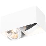 Białe Lampy sufitowe kwadratowe aluminiowe marki Qazqa - gwint żarówki: GU10 