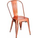 Przecenione Miedziane Krzesła stylowe marki ELIOR 