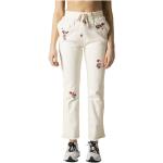 Beżowe Jeansy rurki damskie dżinsowe na wiosnę marki Desigual w rozmiarze XL 