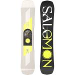 Przecenione Białe Deski snowboardowe męskie z włókna szklanego marki Salomon Assassin w rozmiarze 156 cm 