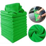 Zielone Ręczniki z mikrofibry w rozmiarze 30x30 cm 