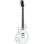 Dimavery 26219382 gitara elektryczna LH, biała, wi