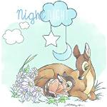 Disney obraz ścienny od Komar | Bambi Good Night |