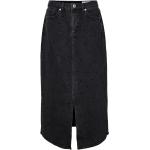 Czarne Długie spódnice damskie dżinsowe marki Vero Moda w rozmiarze L 