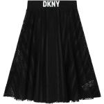 Czarne Spódnice dziecięce długie dla dziewczynek do prania w pralce z poliestru marki DKNY | Donna Karan 