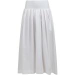 Białe Spódnice rozkloszowane damskie płócienne w rozmiarze S 