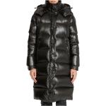 Czarne Płaszcze zimowe damskie nylonowe marki Silvian Heach w rozmiarze M 