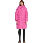 Różowe Płaszcze zimowe damskie pikowane z poliestru marki Silvian Heach w rozmiarze L 