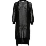 Czarne Długie swetry damskie eleganckie bawełniane marki Fracomina w rozmiarze XL 