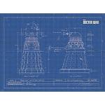 Doctor Who Dalek Blueprint 60 x 80 cm nadruk na pł