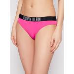 Przecenione Fioletowe Stroje kąpielowe dwuczęściowe damskie marki Calvin Klein Swimwear w rozmiarze XS 