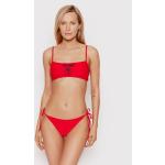 Przecenione Czerwone Stroje kąpielowe dwuczęściowe damskie marki MOSCHINO Underwear 