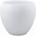 Białe Doniczki o średnicy 16 cm w nowoczesnym stylu ceramiczne o wysokości 15 cm 