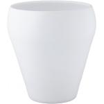 Białe Doniczki o średnicy 20 cm w nowoczesnym stylu ceramiczne o wysokości 20 cm 