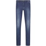 Niebieskie Jeansy rurki rurki dżinsowe marki Emporio Armani 