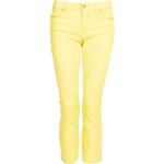 Żółte Zniszczone jeansy damskie z lampasami dżinsowe marki Liu Jo 