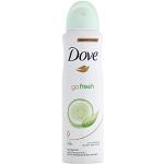 Zielone Antyperspiranty ogórkowe 250 ml o zielonym aromacie odświeżające bez alkoholu marki Dove 