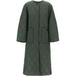 Zielone Płaszcze zimowe damskie eleganckie marki Ganni w rozmiarze M 