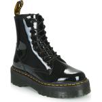 Przecenione Czarne Wysokie buty damskie marki Dr. Martens Jadon w rozmiarze 36 - wysokość obcasa od 5cm do 7cm 